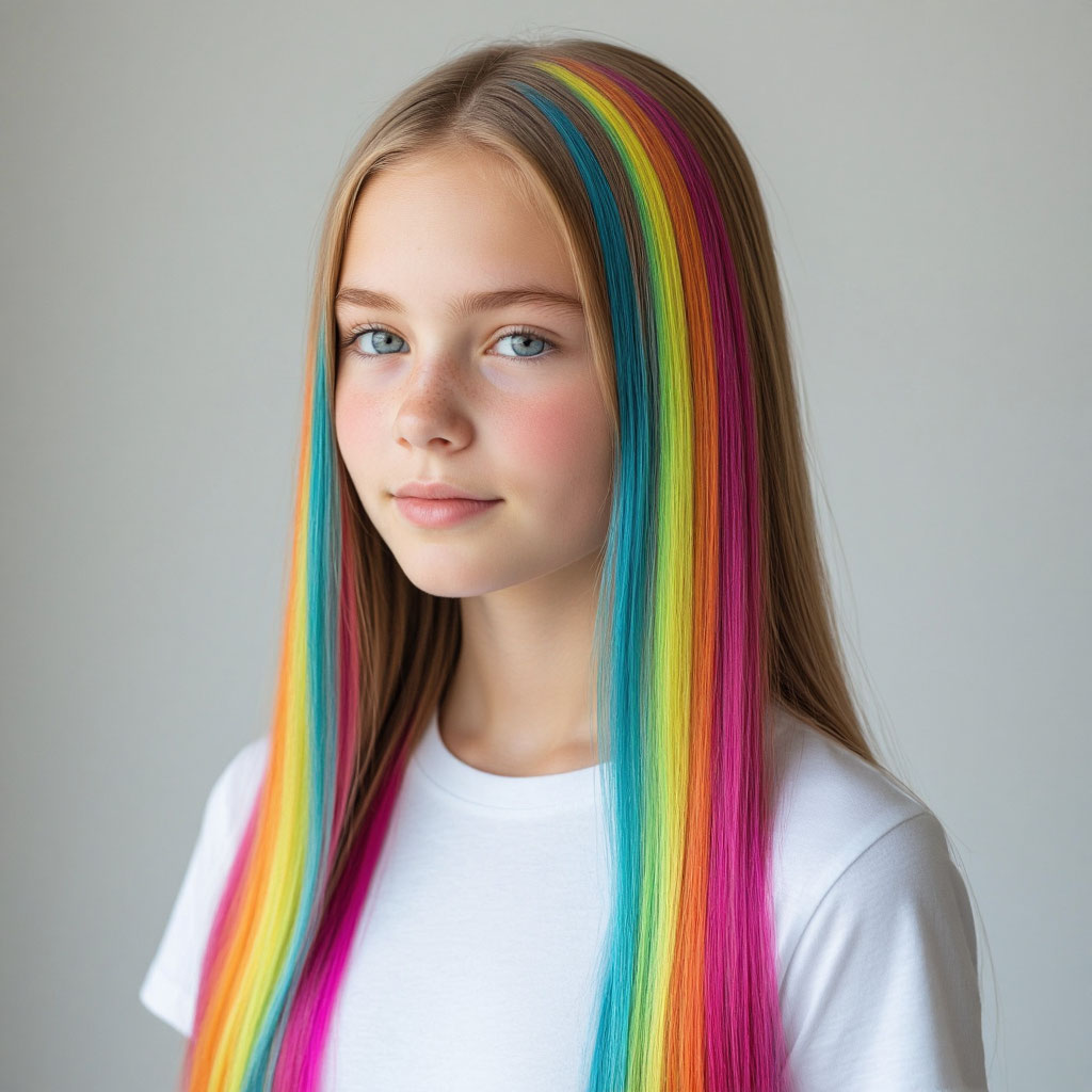 Цветные косы для детей Казань