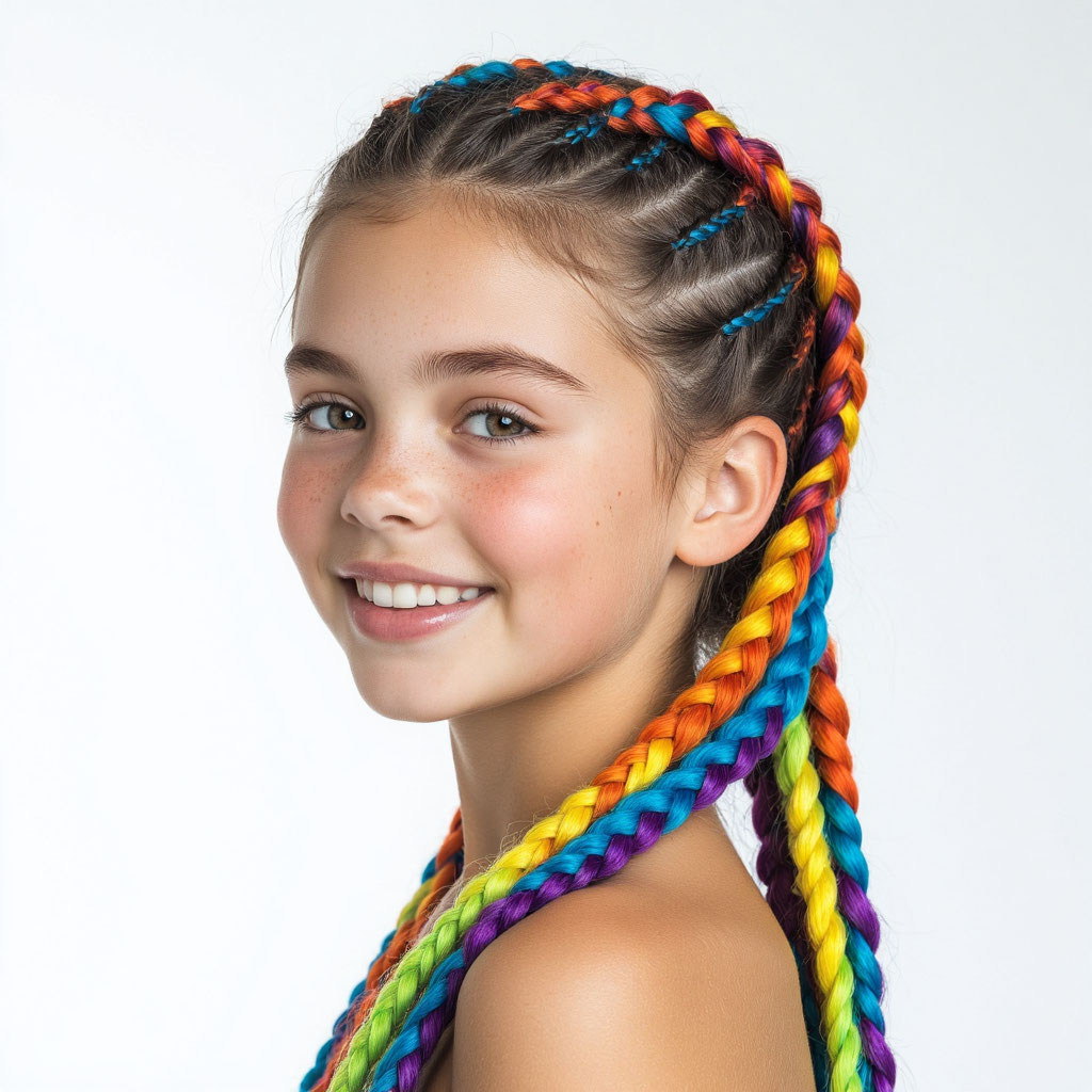 Боксерские косы для девочки от 1200₽ Казань детские афрокосы