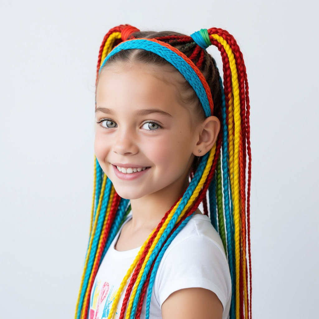 Цветной ряд для детей от 1000₽ Казань детское афроплетение