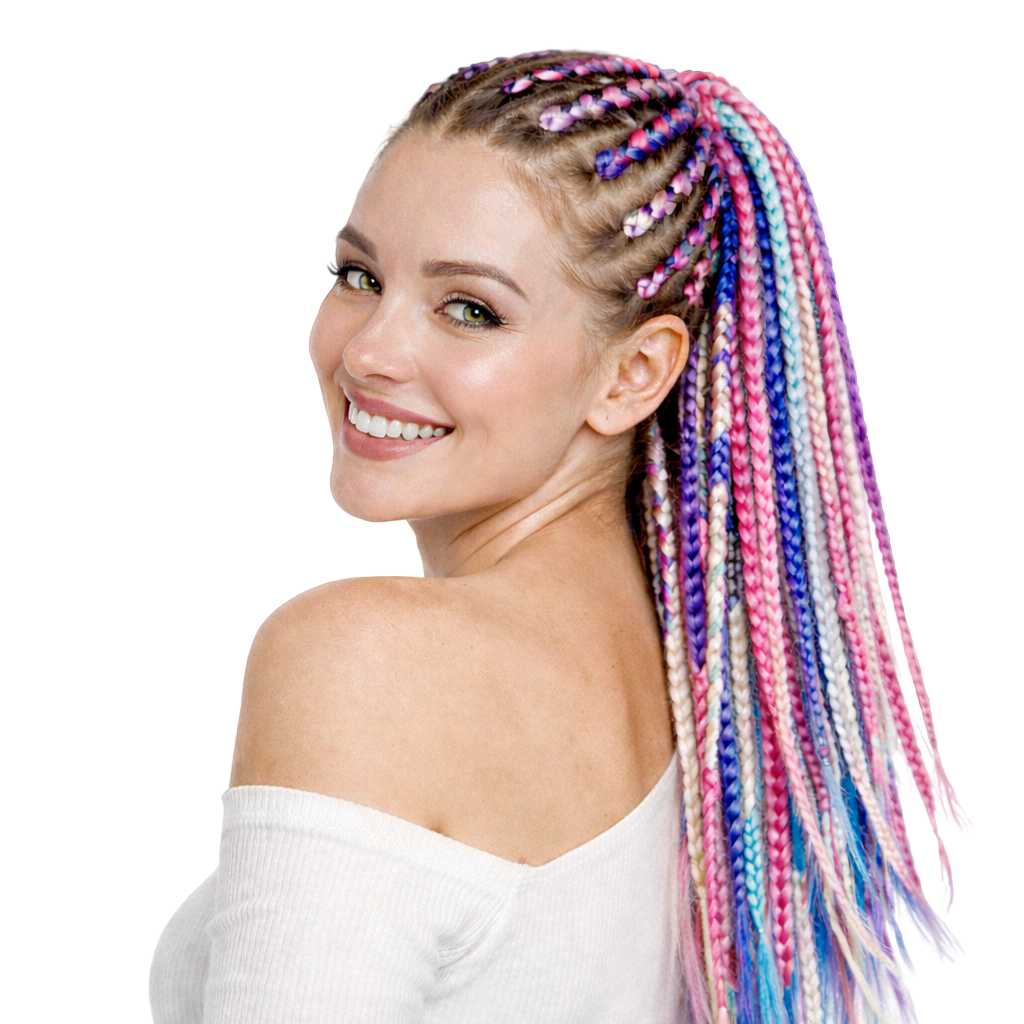 Модель с афрокосами от студии Не Волосы Казань