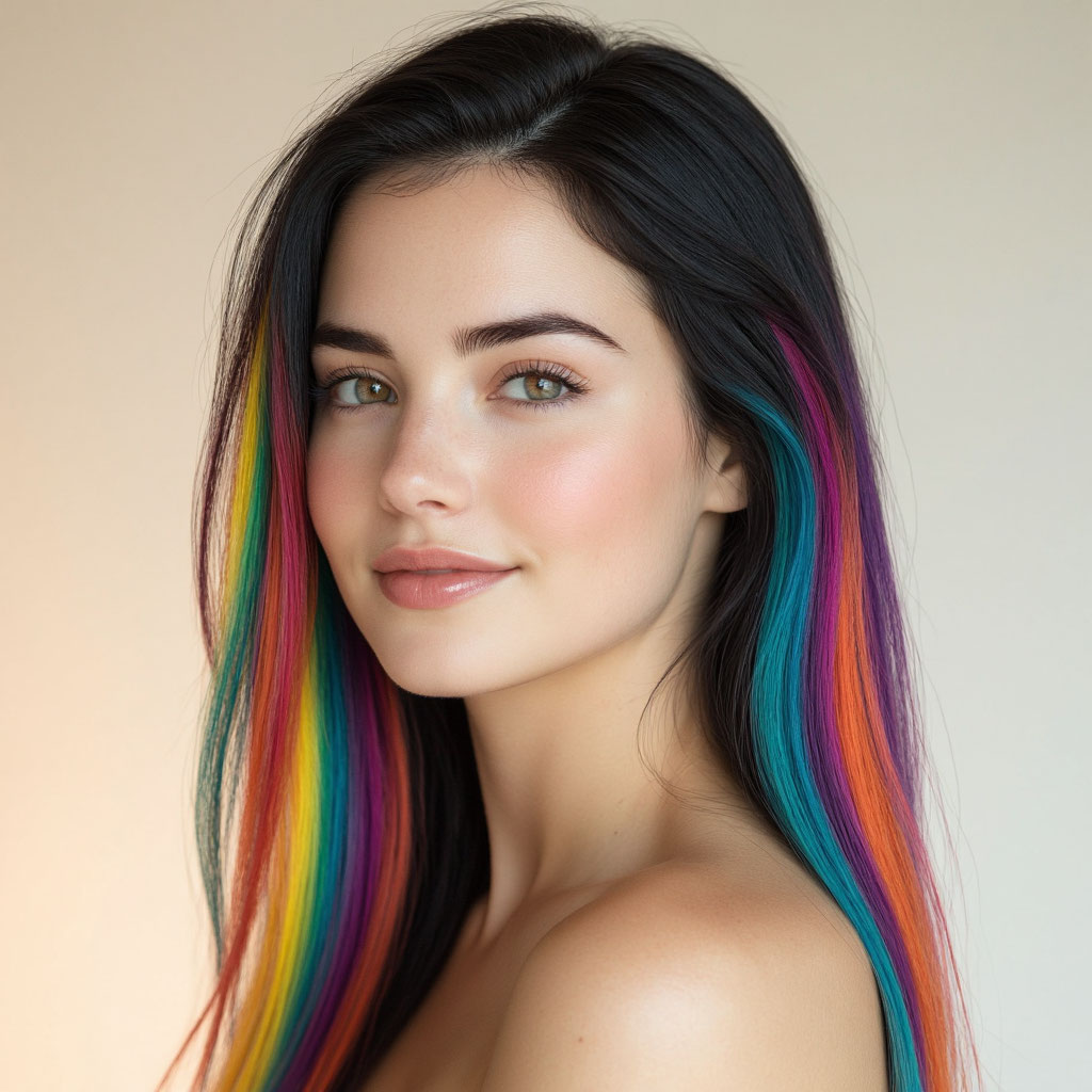 Радужное колорирование афрокос - Не волосы Казань